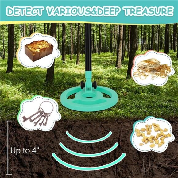 Metal Detector, Adjustable Metal Detector for Kids with Intuitive LCD - Picture 3 of 7